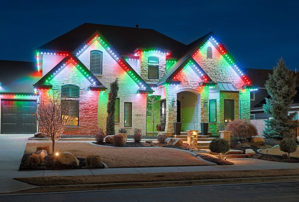 Holiday Lighting Real Estate Homes