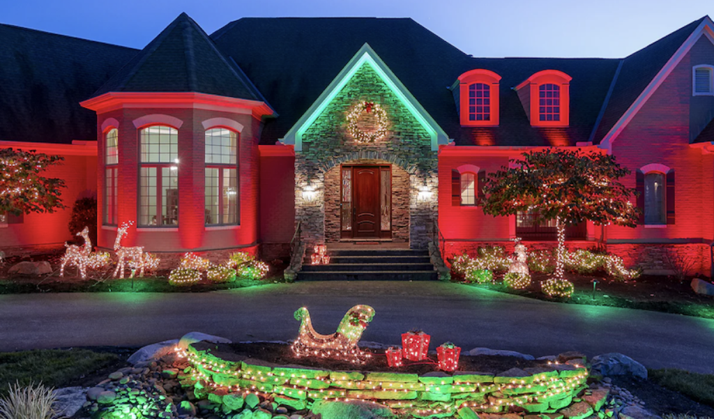 Holiday Lighting for Landscape Features