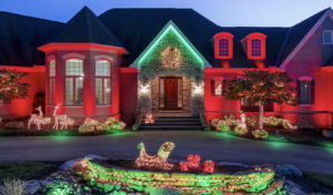 Holiday Lighting for Landscape Features