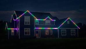 Permanent app controlled LED roofline lighting