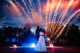 String lights and uplighting at a New Jersey event